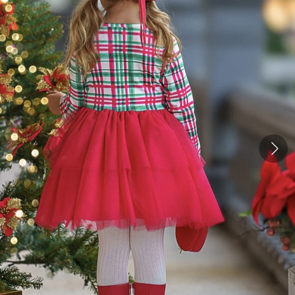 NWT Mia Belle Best Gift Plaid Holiday Tutu Dress - Picture 8 of 8